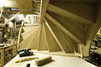 Oak spiral staircase