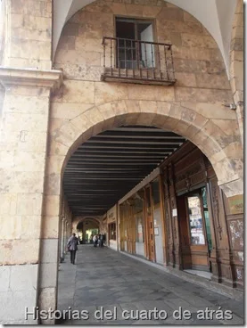 Balcón en la plaza Mayor de Salamanca