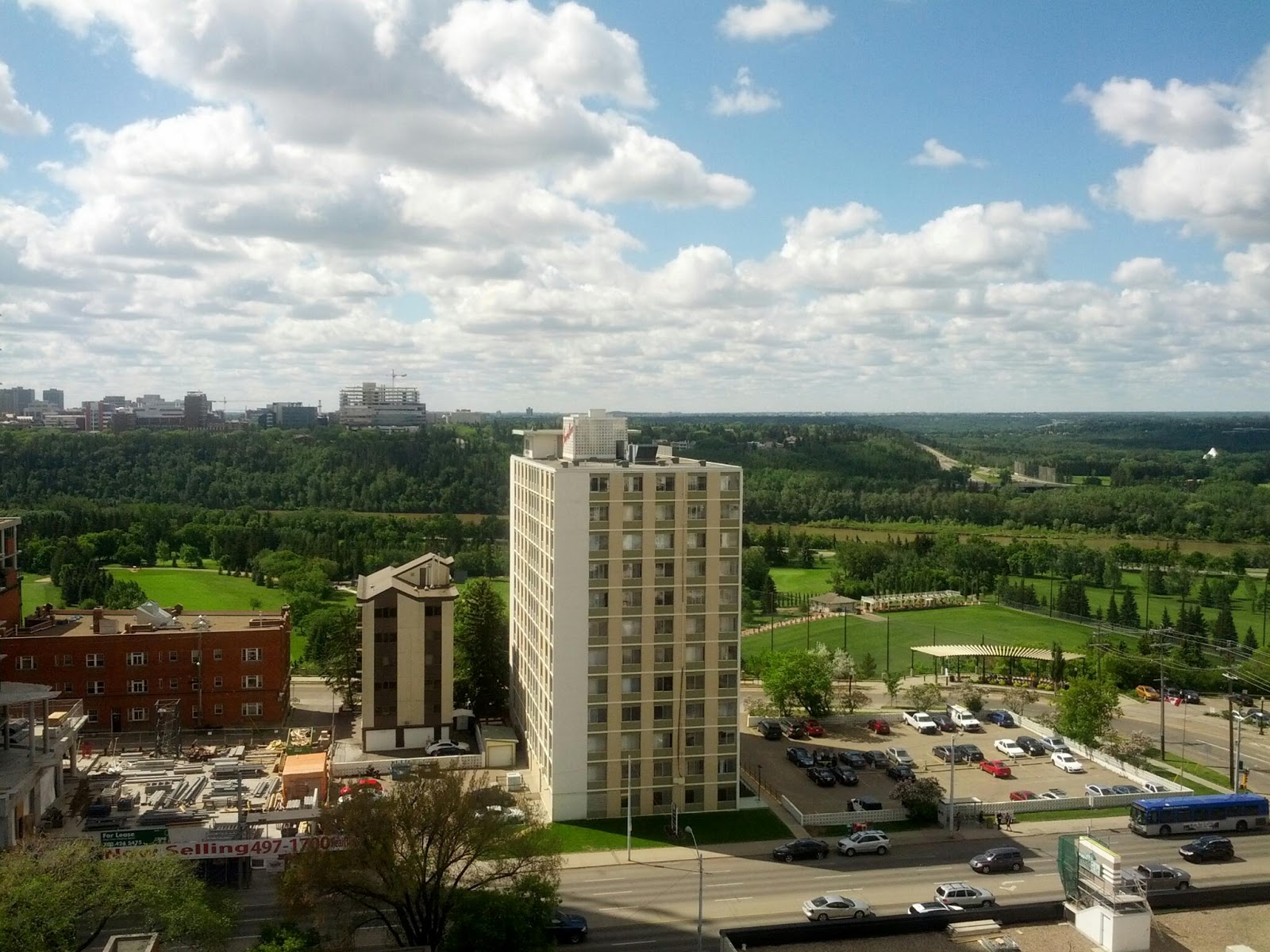 Downtown Edmonton Real Estate Blog Summer View From Glenora Manor!
