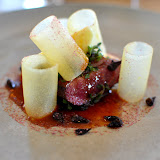 Canard sauvage et pomme.