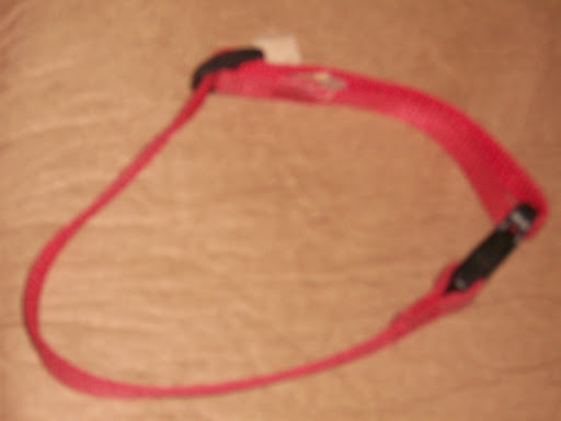 Use a spare pet collar as the handle!