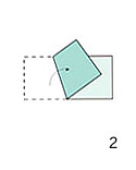 Fold left side in at an angle, about 45 degrees from bottom edge. Fold left side in at an angle, about 45 degrees from bottom edge.