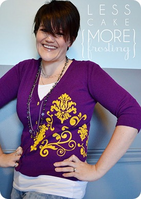 stenciled sweater stenciled sweater