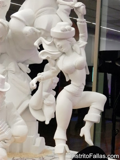 Falla Plaza del Pilar 2014. Lema: "Escándalo", Artista: Pere Baenas