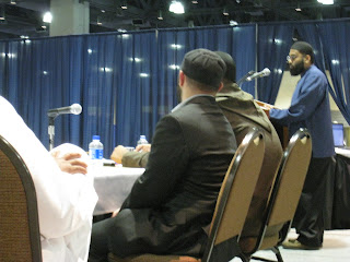 Stage shot of the speakers