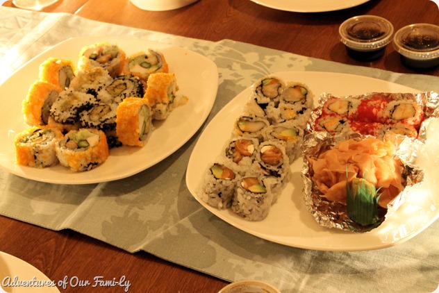 valentine's date sushi