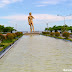 Fish pond in front of the Statue of David at Baywalk along Times Beach shoreline