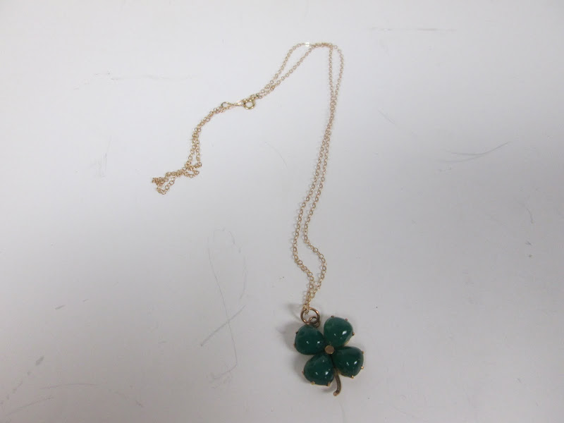 14KT Gold CLover Necklace