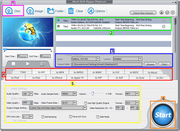 WinX DVD Ripper Platinum Edition KungFu
