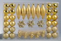 49pc Asst Decorations Pack - GOLD