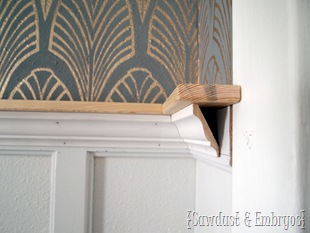 Crown Molding Shelf Tutorial {by Sawdyst and Embryos}