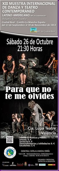 PARA QUE NO TE ME OLVIDES-LUPA TEATRE