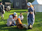 Why you sweet dogs!  We are part of the 3rd New York Regiment, a historical organization that recreates life as a Long Island soldier and his family during the American Revolution from 1775 to 1783!