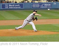 'Tim Hudson pitching against the Dodgers.' photo (c) 2011, Neon Tommy - license: http://creativecommons.org/licenses/by-sa/2.0/