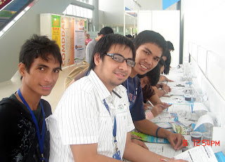Students filing up registration forms