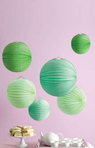 I love these Martha Stewart Lanterns in shades of emerald and mint -- so chic. (shop.marthastewart.com)