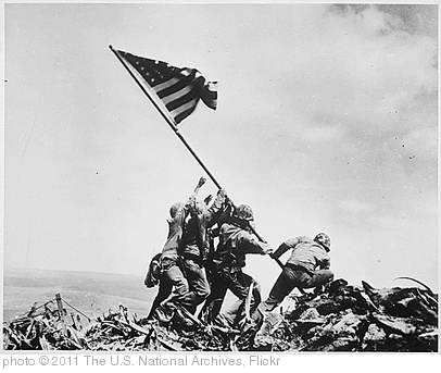 'Photograph of Flag Raising on Iwo Jima, 02/23/1945 ' photo (c) 2011, The U.S. National Archives - license: http://www.flickr.com/commons/usage/