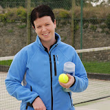 Yvonne Boyle looking cool before her big game