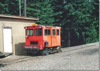 Weyerhaeuser Woods Railroad (WTCX) Speeder #322 at Headquarters, Washington on May 17, 2005