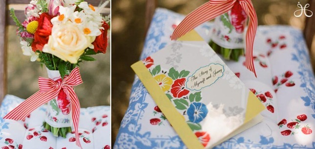 FOTOS: Casamento com decoração vintage e artesanal – Conheça o estilo ‘Homespun’. 7 decoracao casamento vitage - homespun - 8
