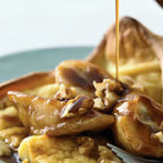 Puffy Pancake with Nutty Banana Butterscotch