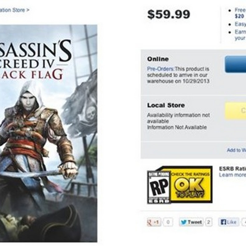 Best Buy scheint beim Cover von Assassin’s Creed IV ein kleiner Fehler unterlaufen zu sein