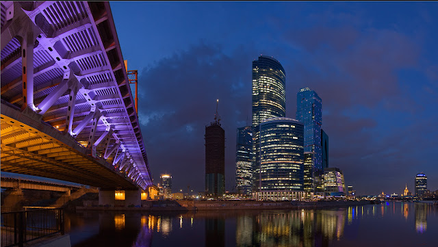 Impresionante fotografía nocturna de Moscú