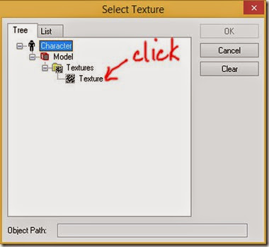 Select texture loaded earlier Select texture loaded earlier