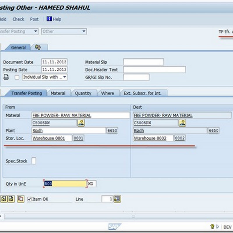 Stock transfer Process in MM