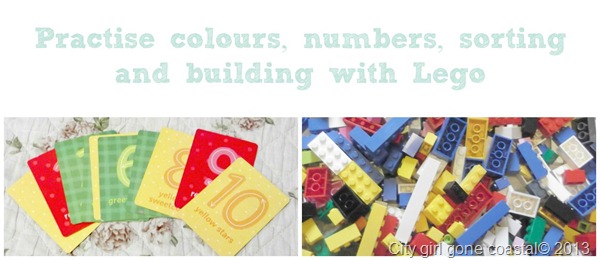 sorting and numbers with lego