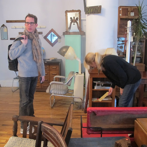 Rebecca and I rooted around this lovely store, turning up one treasure after another. The inventory is constantly changing, which makes this a constantly exciting place to visit.