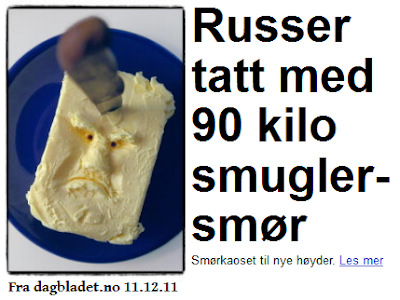 Smør med surt ansikt