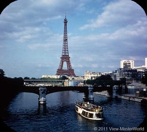 View-Master Paris, France (B177), Scene 1: Seine River and Eiffel Tower
