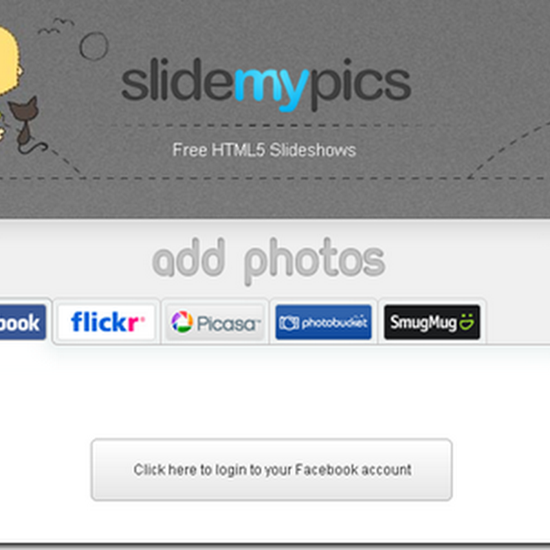 SlideMyPics : realizează un slideshow cu pozele de pe reţelele sociale