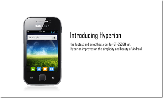 Hyperion Custom ROM for Galaxy Y