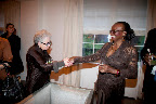 Sylvia Weinstock and Mark's mother after her beautiful toast to her son