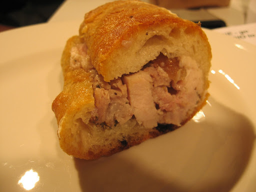 From Porchetta, we of course had porchetta!  It was chopped and served without any condiments on a chewy roll.