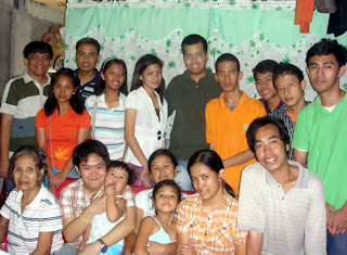 February 20: Joan Macalintal with Mother, Brother, Grandmother, Nephews and a deaf cousin (beside her) (Sta. Ana, Manila)