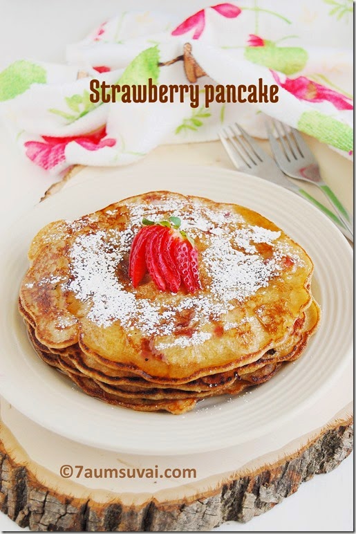 Strawberry pancake 