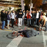 fallen cycler in toronto in Toronto, Canada 