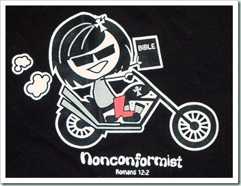 nonconformist biker chick