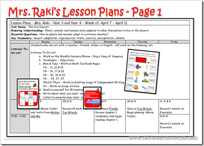 Differentiated lesson plans - Raki's Rad Resources