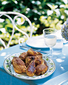 Serve oven-fried chicken for a Southern-themed party Serve oven-fried chicken for a Southern-themed party