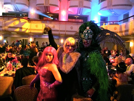 Daisy, Motha, and Robert Diamond (Assistant Art Director of the Martha Show)