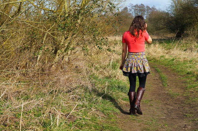 floral tutu in spring sunshine with unicorn necklace