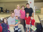In the Philly airport...ready to embark on our great adventure! Our friends, Luke and Kelly Larkin are also adopting and brought their three kids, Kate, Will and Hudson