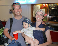 060610 Colors Regata / Colors 2010: Scott and Nicole Donohue (Turning Point) with son, Thomas