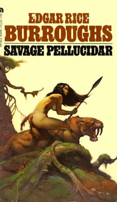 c0 A Frazetta cover of Edgar Rice Burroughs Savage Pellucidar