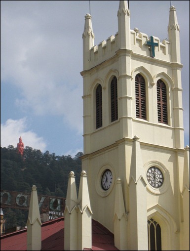 Christ Church with Lord Hanuman