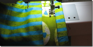 stitch casings to front and back stitch casings to front and back